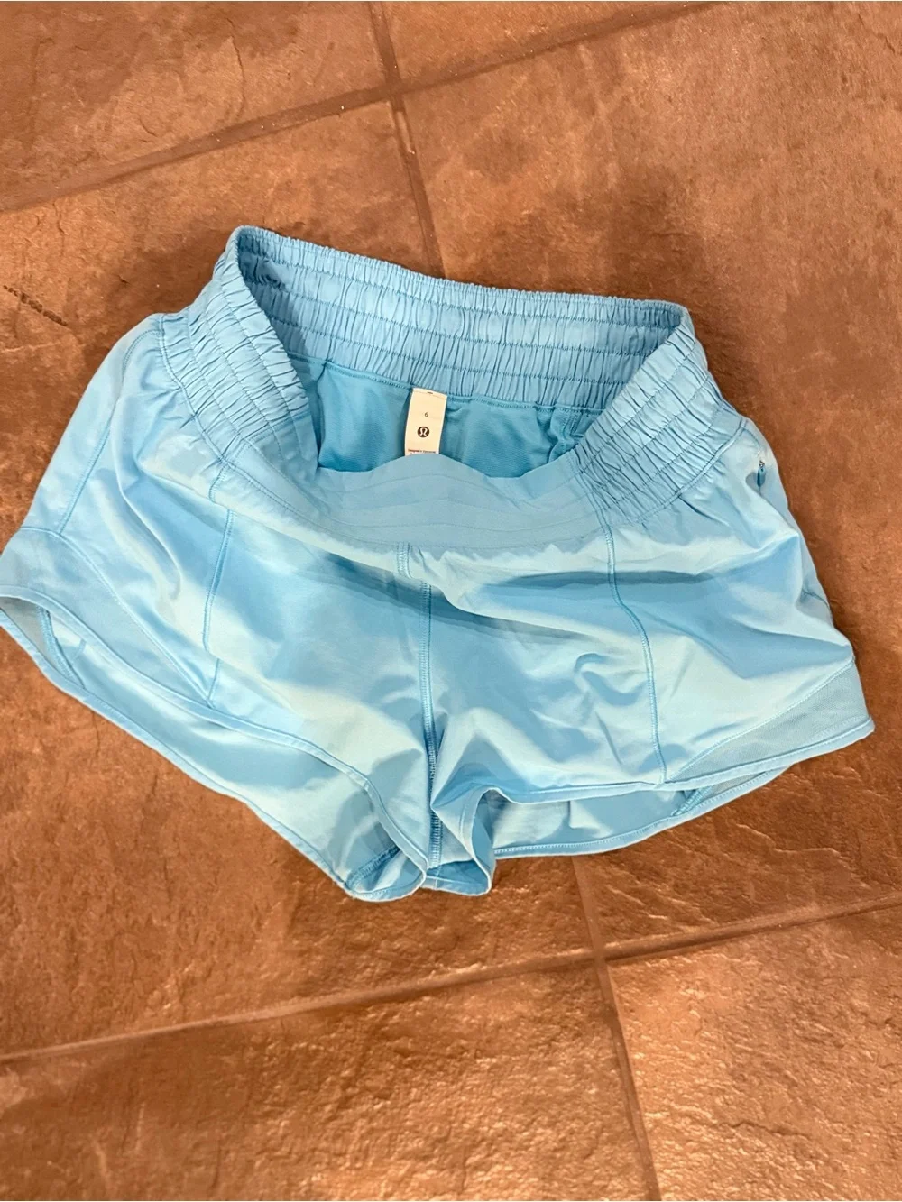 lululemon athletica Light Blue Women's Athletic Shorts